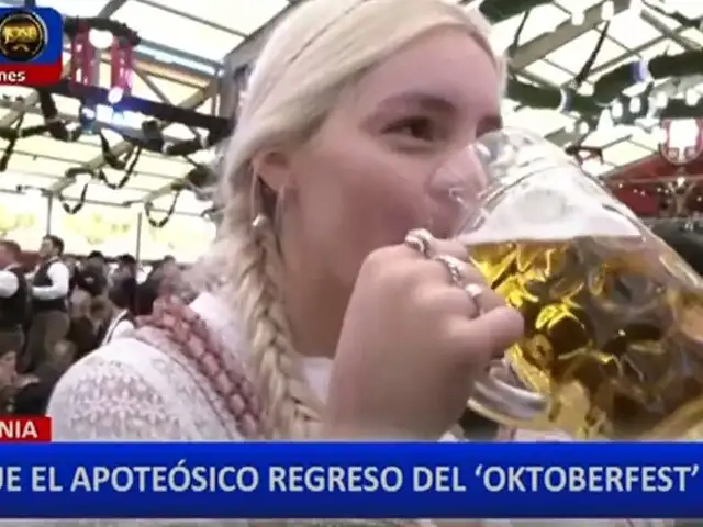 Alemania: el Oktoberfest regresa a Múnich tras dos años de pandemia