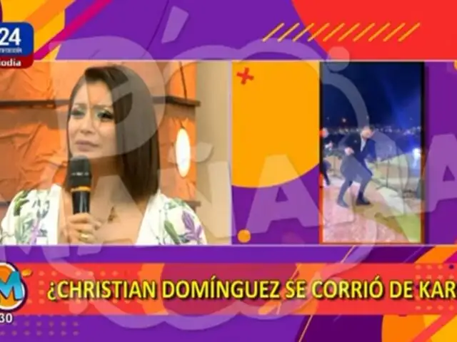 Karla Tarazona aclara que no se corrió de Christian Domínguez: "Mi contrato solo era presentarlos"