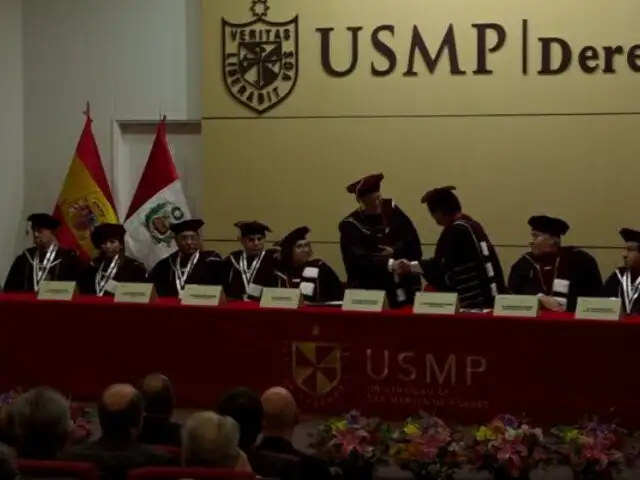 USMP nombra Doctor Honoris Causa a Decano de la Universidad Complutense de Madrid