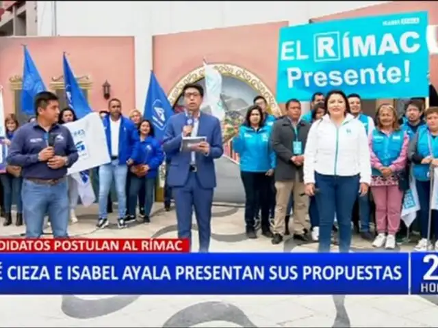 Voto Responsable: José Cieza e Isabel Ayala presentan sus propuestas para el Rímac