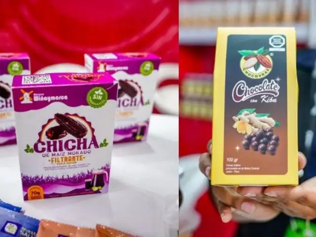 Filtrante de chicha morada y chocolate con kion sorprenden al público en la expoalimentaria 2022