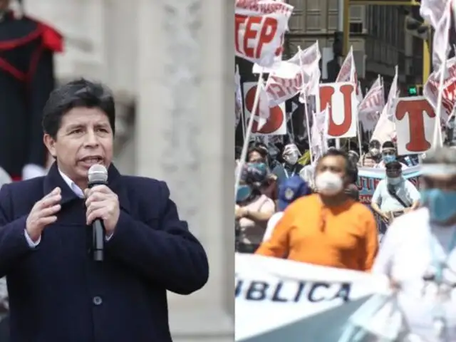 Sutep evalúa huelga en contra del gobierno de Pedro Castillo:  piden que se gaste el 6% del PBI en educación