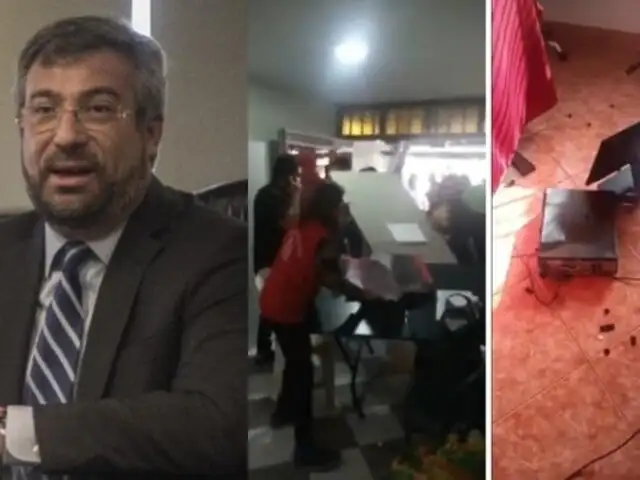 Jefe de la ONPE condena ataques al local del Jurado Electoral Especial: "Basta de violencia"