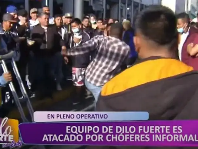Cercado de Lima: agreden a reportero de “Dilo Fuerte” durante operativo policial