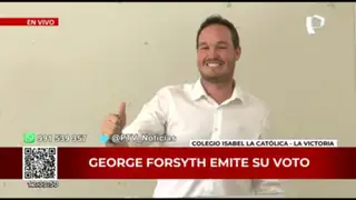 Elecciones 2022: George Forsyth acude a emitir su voto a colegio de La Victoria