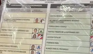Candidato al Gobierno Regional de Ucayali pide nulidad de elecciones porque su nombre no figura en la cédula