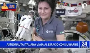 Astronauta italiana viaja al espacio con su muñeca "Barbie"