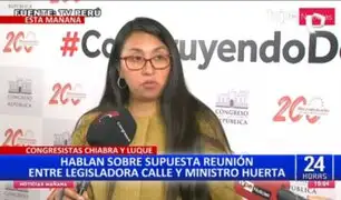 Ruth Luque sobre Digna Calle: "No veo mal que un congresista tenga una reunión con un ministro"