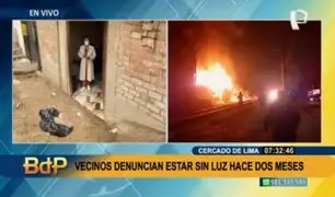 Cercado de Lima: Más de 20 familias están sin luz desde hace tres meses tras incendio