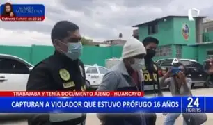 Estuvo prófugo 16 años: Capturan a sujeto que violó a menor de edad en Huancayo