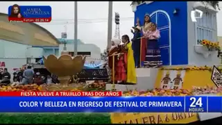 Trujillo: Celebran Festival de Primavera tras haber sido cancelado durante 2 años