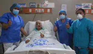 Abuelita de 93 años supera secuelas de infarto cerebral con procedimiento realizado en EsSalud