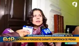Periodista de Univisión sobre conferencia con prensa extranjera: "No se pidió ninguna exclusividad"