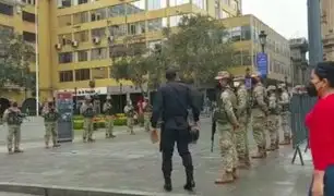 Palacio de Gobierno amanece resguardado por miembros del Ejército