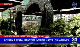 San Luis: restaurante invade vereda pública y construye sobre áreas verdes