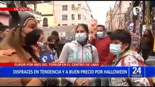 Cercado de Lima: Presentan novedosos disfraces para Halloween