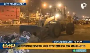 Cercado de Lima: desalojan a ambulantes y recuperan espacios públicos para obras de Línea 2