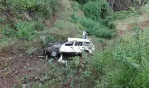 Huancayo: tres varones, una mujer y un bebé de ocho meses fallecieron tras despiste de camioneta