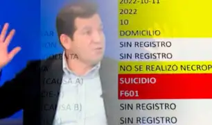 Prófugo Alejandro Sánchez obtiene 'ventaja' al figurar como fallecido en Reniec, según especialista