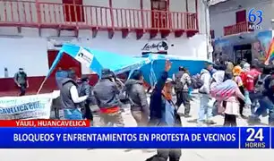 Reportan violentas protestas en Huancavelica por estancamiento de construcción de carretera