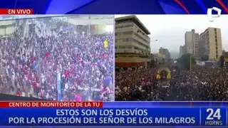 Desvíos y cierre de calles por procesión del Señor de los Milagros y concierto de Daddy Yankee