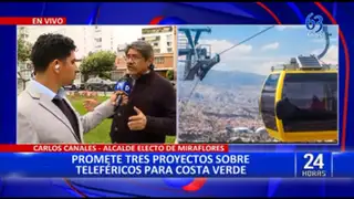 Alcalde electo Miraflores, Carlos Canales: Teleférico de la Costa Verde estaría listo en Julio 2023