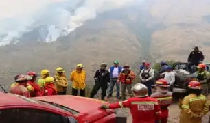 Cusco: despliegan brigadas para controlar incendio forestal en Limatambo y Mollepata