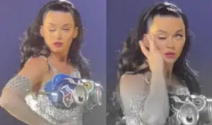 Extraño comportamiento: Katy Perry pierde el control de su párpado derecho en concierto