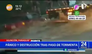 Paraguay: Hombre salva a familia que quedó atrapada en su auto durante inundación