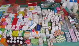 Decomisan casi una tonelada de medicinas de dudosa procedencia durante operativo en Huancayo