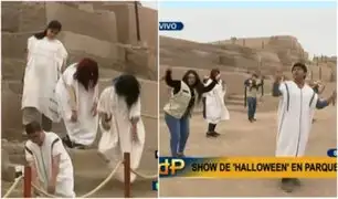 Show de Halloween: arqueólogos bailan Thriller en huaca San Miguel del Parque de las Leyendas