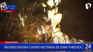 Incendios forestales se registraron en departamentos de Amazonas y Huancavelica
