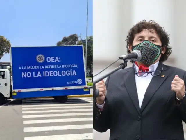 Susel Paredes denuncia mensaje “ofensivo” en  camión estacionado en el Congreso