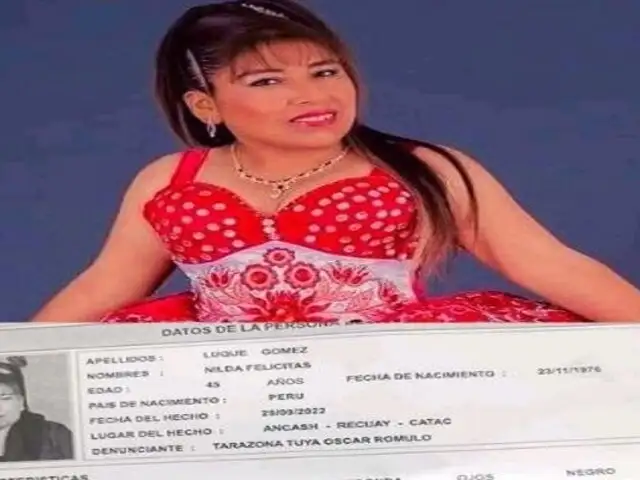 Áncash: Hallan muerta a cantante folclórica en hotel de Huaraz