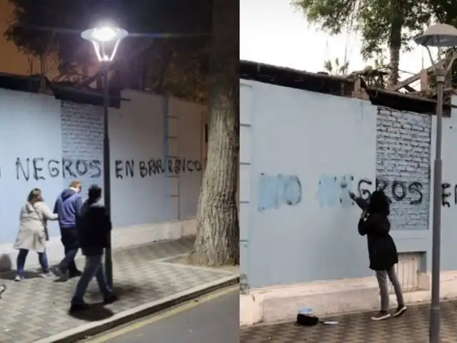 Racismo en Barranco: pintan pared con mensaje discriminatorio en concurrida calle del distrito