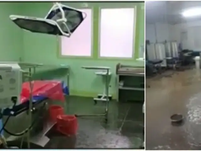 Cajamarca: lluvia torrencial inunda principal hospital de Chota y daña cuatro áreas médicas