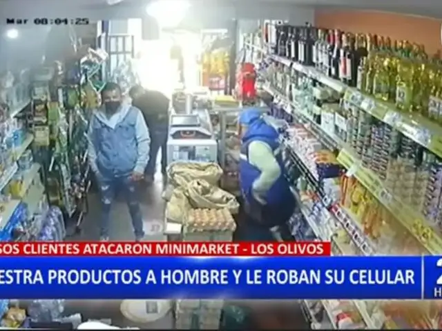 Los Olivos: Falsos clientes roban celular en minimarket
