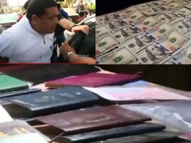 Detienen a sujeto acusado de falsificar pasaportes: tenía chips, DNIs y 6 mil dólares falsos