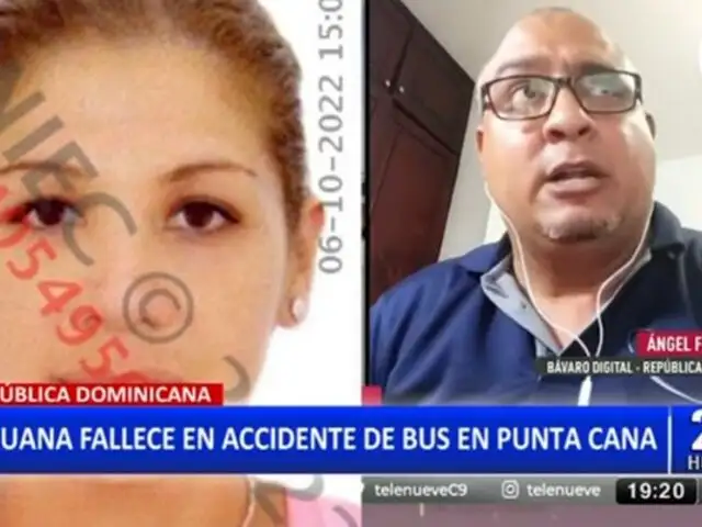 República Dominicana:  Peruana fallece en accidente de bus en Punta Cana