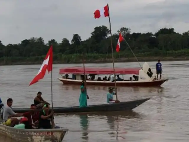 Loreto: Comunidades nativas mantienen bloqueo del río Marañón por sétimo día