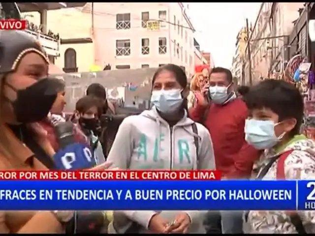 Cercado de Lima: Presentan novedosos disfraces para Halloween