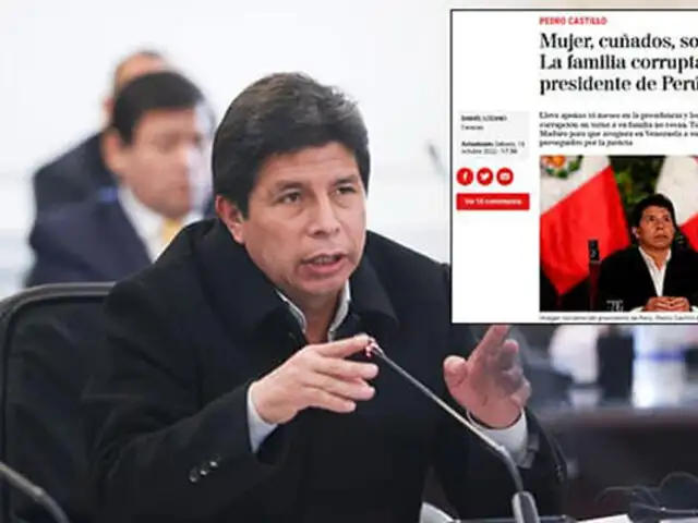 Diario español publica demoledor informe: La familia corrupta del presidente del Perú