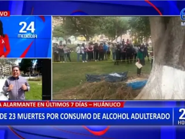 Preocupación en Huánuco: Más de 23 muertos por ingesta de alcohol adulterado