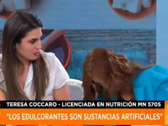 VIDEO: nutricionista se desmaya durante programa de televisión cuando daba consejos