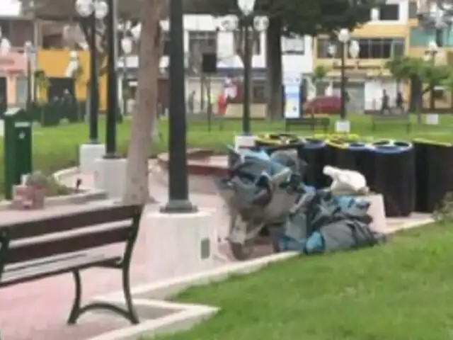 Surco: vecinos denuncian "nula" remodelación en Plaza de Armas del distrito