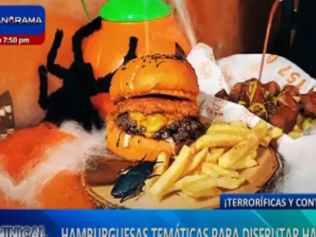 Hamburguesas temáticas: deliciosas creaciones para disfrutar en el Día de Canción Criolla y Halloween