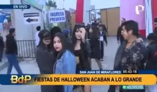 Celebraron hasta el amanecer: jóvenes se disfrazaron y abarrotaron varios locales por Halloween