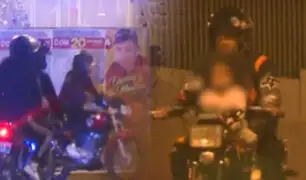 Motociclistas extranjeros cierran avenida en SJM para hacer maniobras en moto