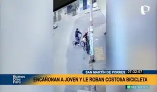 Ola delincuencial en SMP: sujeto intercepta y encañona a mujer para robarle su bicicleta