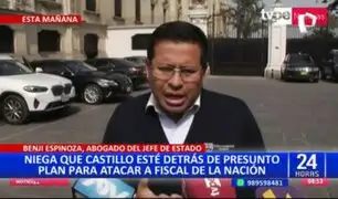 Benji Espinoza niega que Castillo esté detrás de presunto plan para atacar a fiscal de la Nación